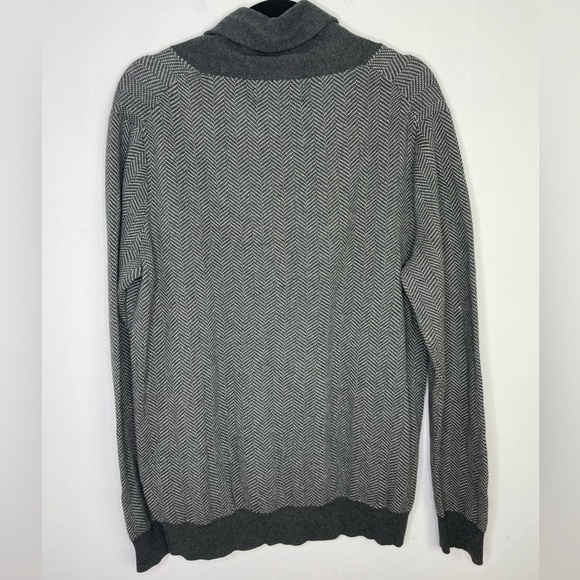 Thomas Parker New York cotton chevron print cardigan - Picture 6 of 8